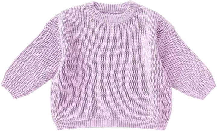 Personalisierte Pullover Baby 3 Monate - 5 Jahre Strickpullover Kleinkinder mit Name Stickerei Warm