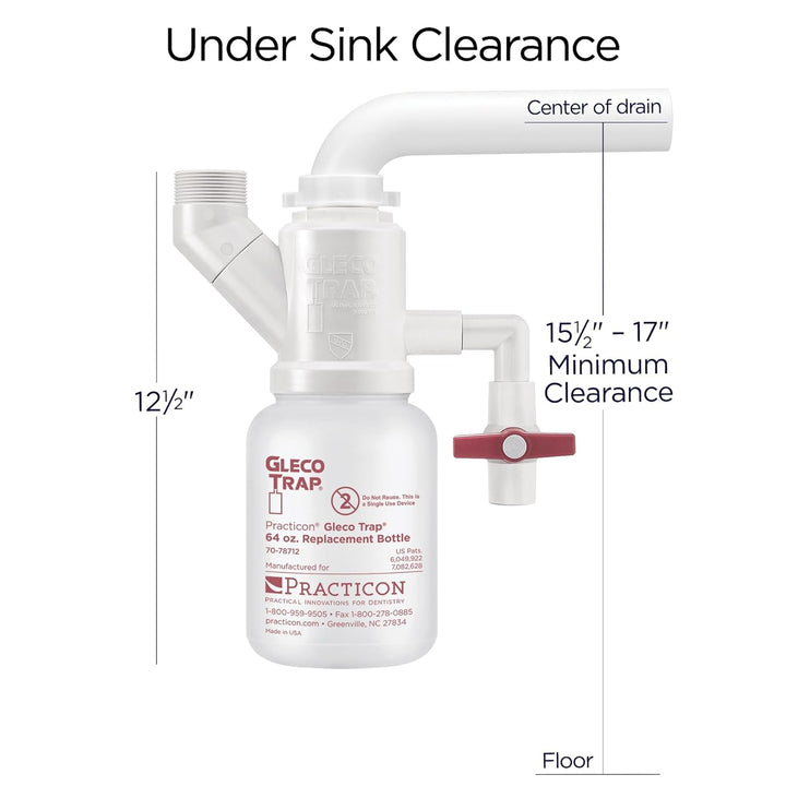 Practicon 7078713 Gleco Trap System, 64 oz.
