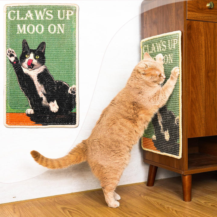 SOLDAY Kratzmatte Katze für Boden, Wand, Teppich, Couchmöbel, 56x33 cm Anti-Kratzer Möbel Schutz, Kr