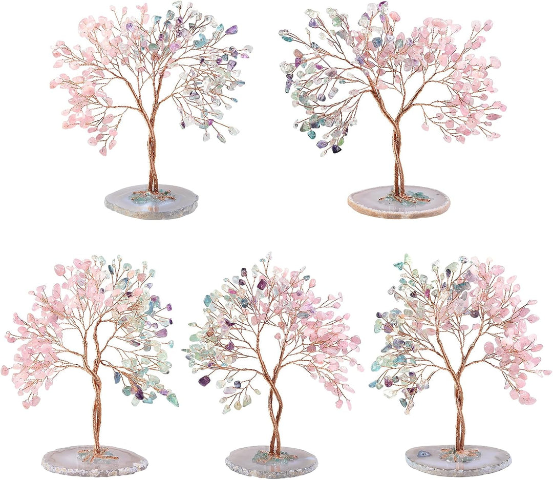 Nupuyai Kristallbaum Feng Shui Edelstein Baum, Glücksbaum, Geldbaum Geschenk, Hochzeit, Deko Wohnzim