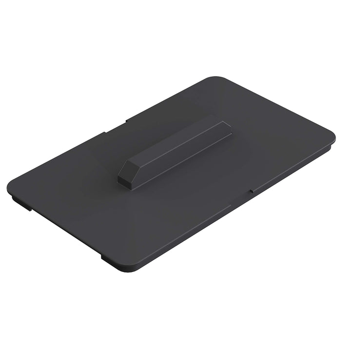LM 519 Mülleimerdeckel Behälterdeckel Kunststoff, Farbe Anthrazit, 24,6cm x 14,7cm Dunkelgrau (neben