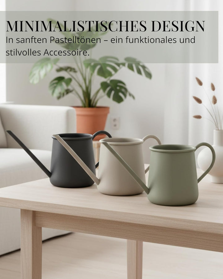 Livlig53 Giesskanne 1L, Giesskanne Zimmerpflanzen, Blumengiesskanne mit extra langem Ausguss, Giessk