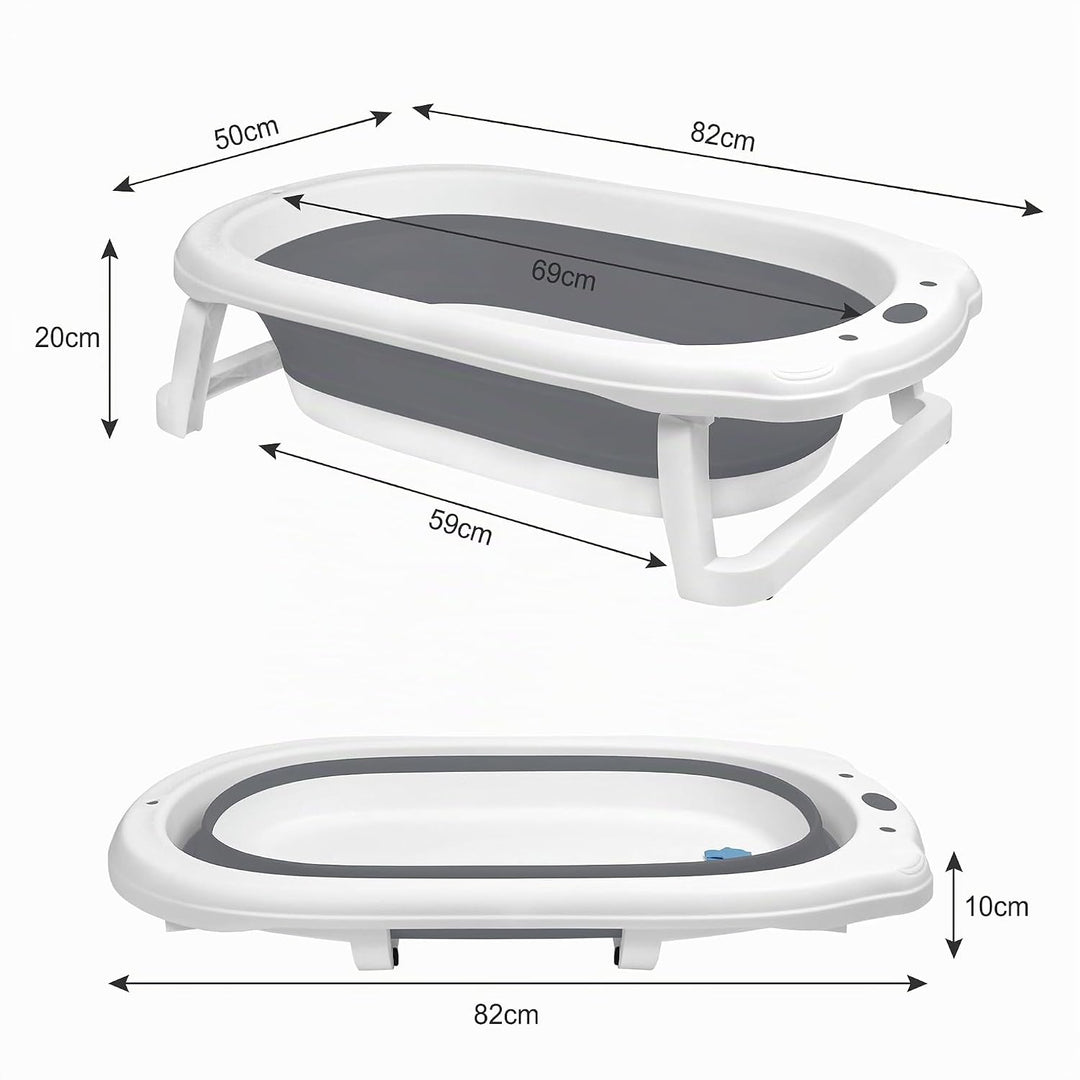 Baby Badewanne Faltbare,Babywanne 82 * 50 * 20cm,stabiles PP&amp;TPE Plastik,platzsparendm,Badewanne für