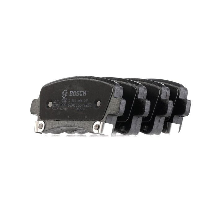 Bosch BP1233 Bremsbeläge - Hinterachse - ECE-R90 Zertifizierung - vier Bremsbeläge pro Set