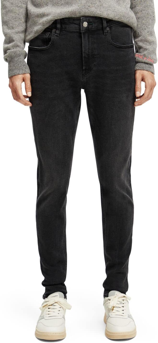 Scotch & Soda Herren Skim Skinny Fit Jeans 30W / 32L Carbon, 30W / 32L Carbon