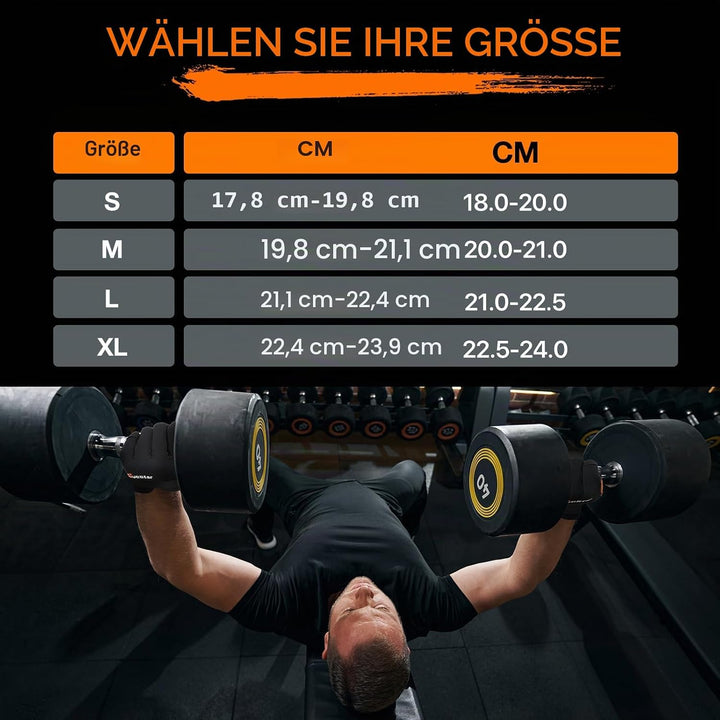SueStar Workout Gloves, Starke Leder-Polster-Weightlifting-Handschuhe mit Handgelenksupport, vollstä