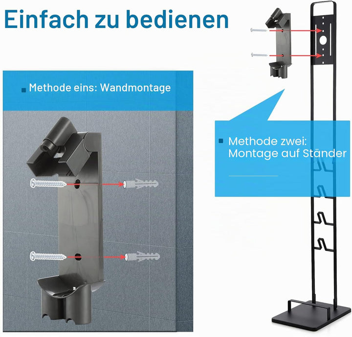 Kyrio Staubsauger Wandhalterung Ladestation Dockingstation für Dyson V7 V8 Akku-Staubsauger