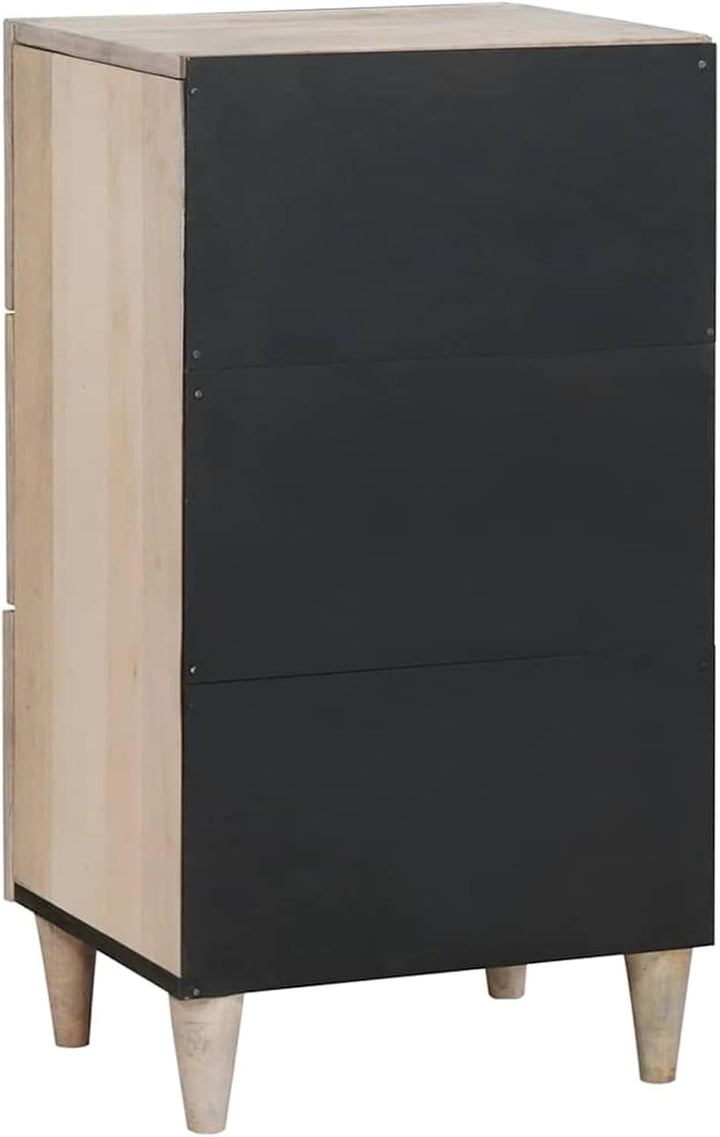 Homgoday Mango-Holz Sideboard mit Schubladen - Moderner Wohnzimmer-Organizer für Innenbereich Model4