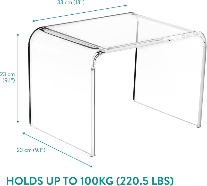 Navaris Acryl Duschhocker modern - Badhocker für die Dusche - Ideal als Duschstuhl Badhocker Badezim