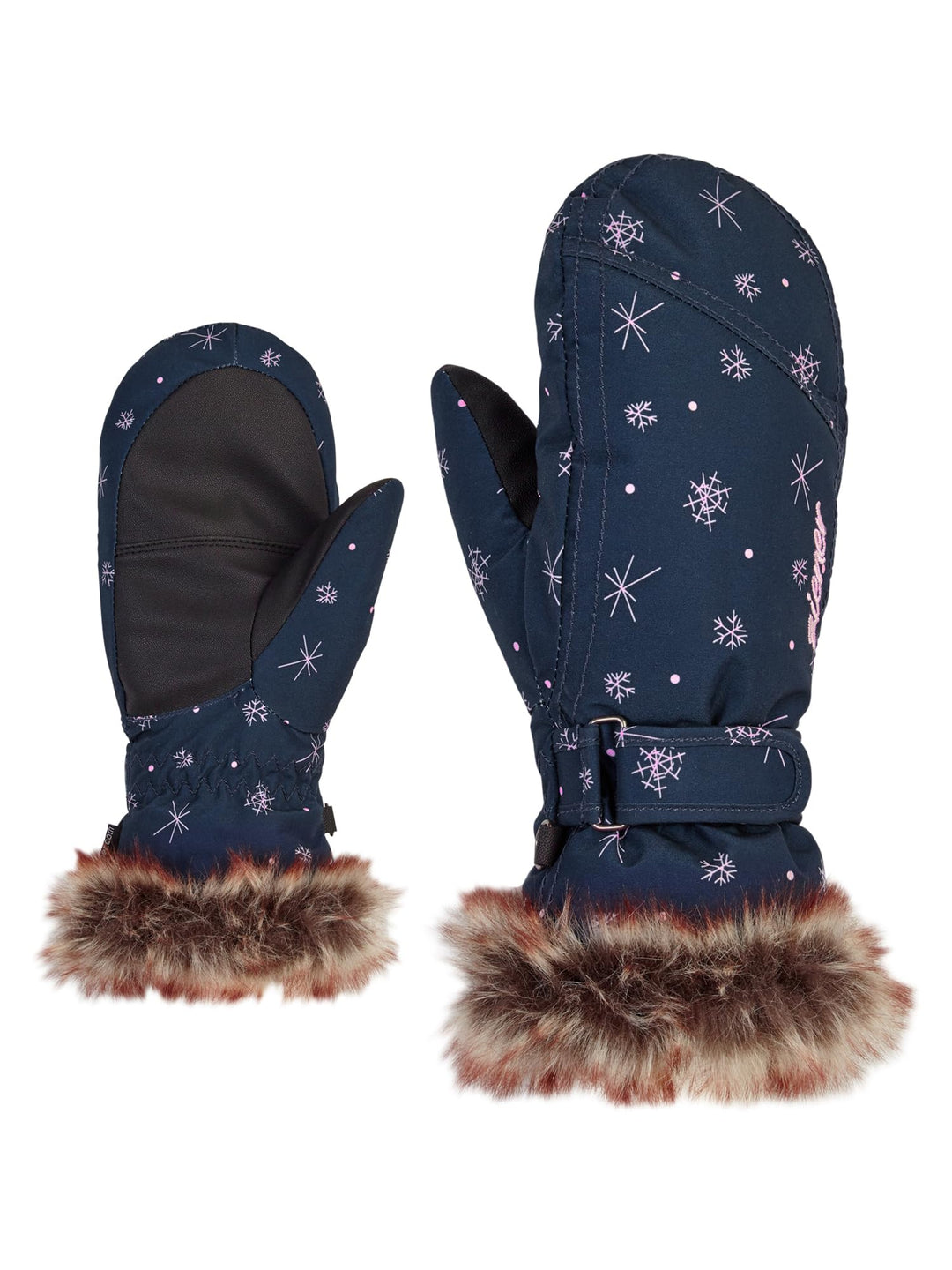 Ziener Mädchen LED Mitten Girls junior Ski-Handschuhe Wintersport, warm, atmungsaktiv 5.5 snowcrysta