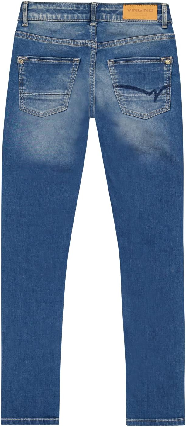Vingino Mädchen Bettine Jeans 8 Jahre Slim Blue Vintage, 8 Jahre Slim Blue Vintage