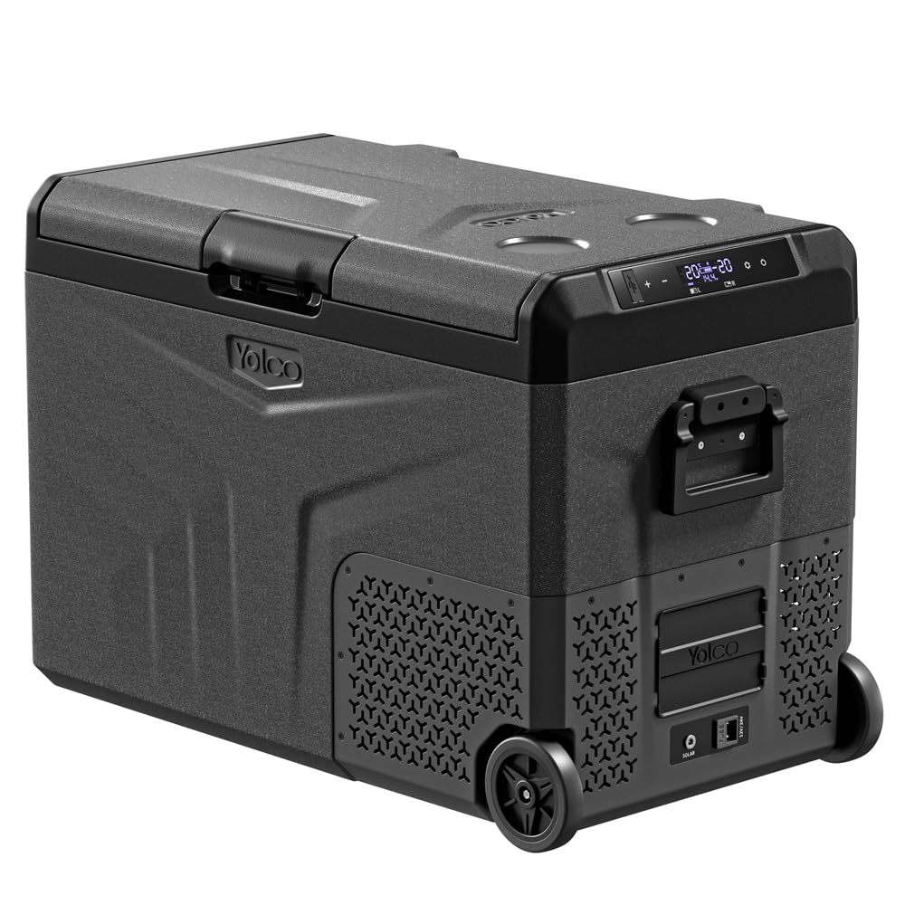 Yolco TCX60 Kompressor Kühlbox 50-60L - Dual Zone 12/24V &amp; 100-240V Space Grey 50L, Space Grey 50L