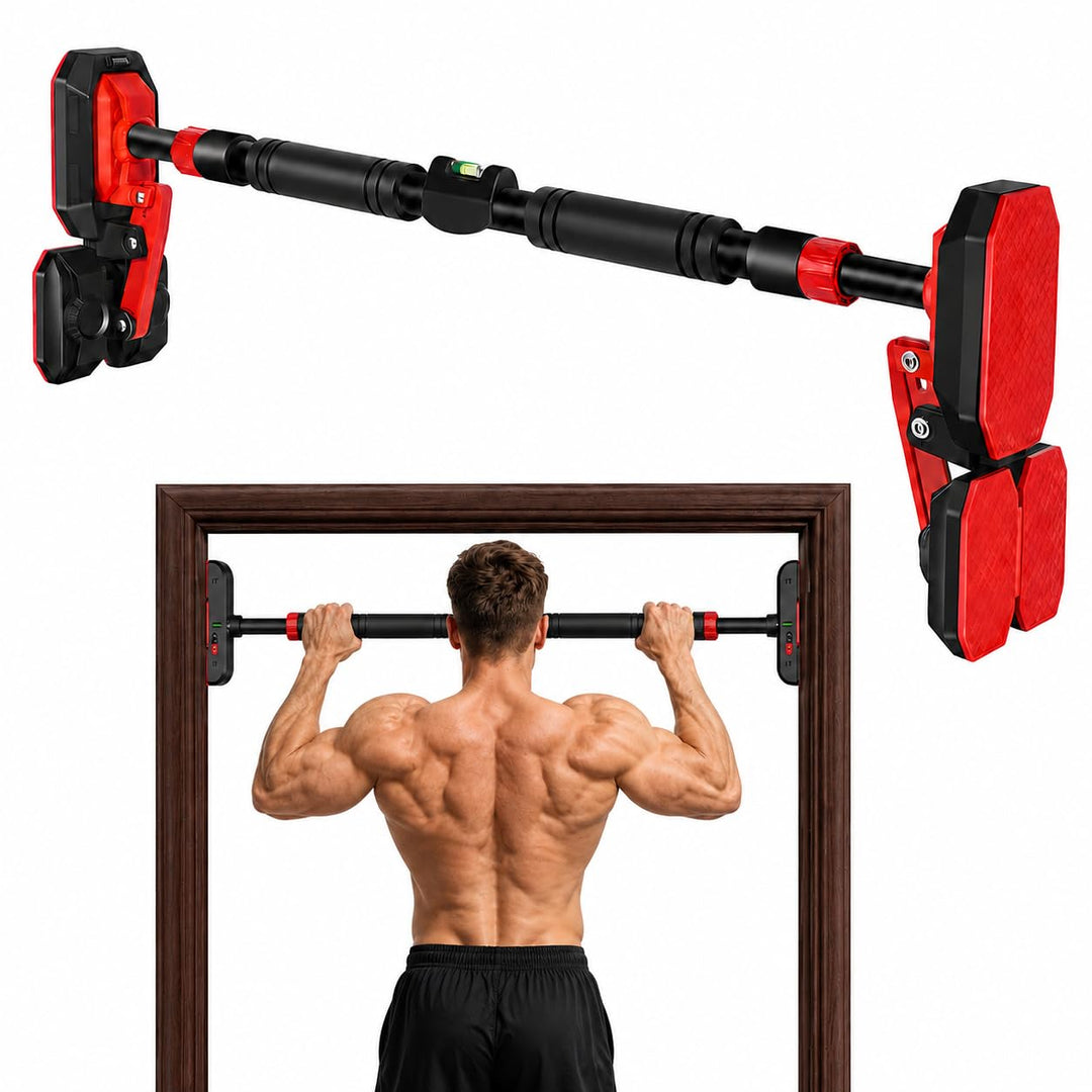 Klimmzugstange für Türrahmen ohne Bohren und Schrauben, 96–145 cm verstellbare Pull Up Bar, bis 400