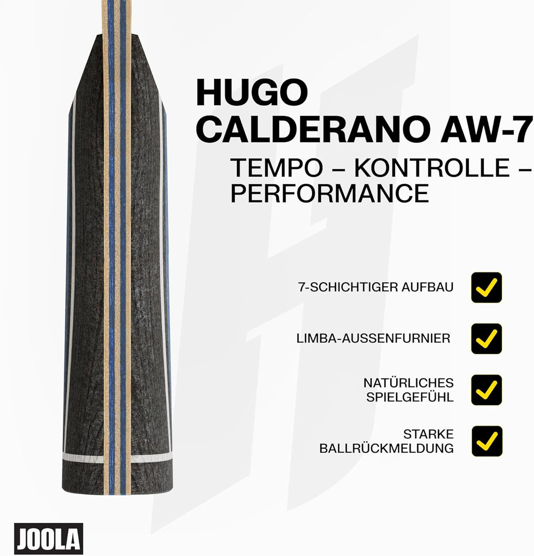 Joola Hugo Calderano AW-7 Tischtennisholz Konkav, Konkav