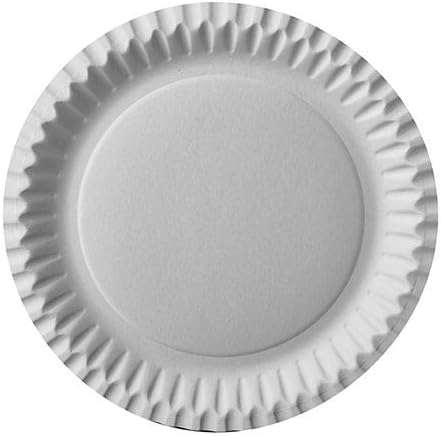 tradingbay24 Teller, Pappe rund Ø 23 cm Weiss tbU90135 Einwegteller Pappteller, 500 Stück