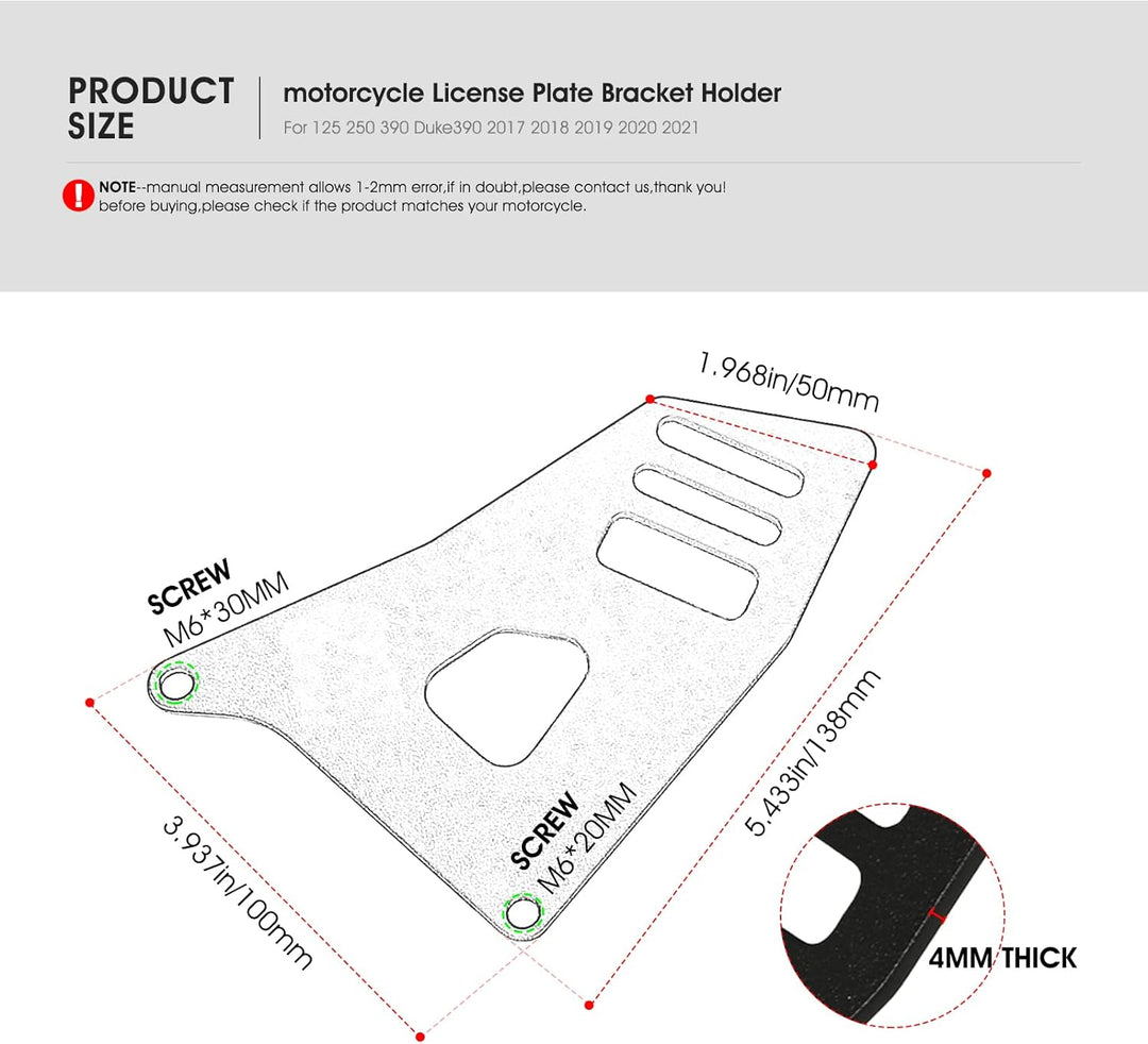 MOLONG Motorräder Fussrastenschutz Fersenschutz Für 390 Adventure 2019-2021