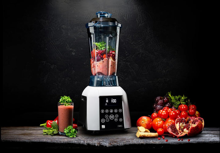 Blender G21 Excellent, Weiss, 1.700 W, 32.000 U/min, BPA-frei, Behälter von 2,5 l, 11 Programme, 4 J