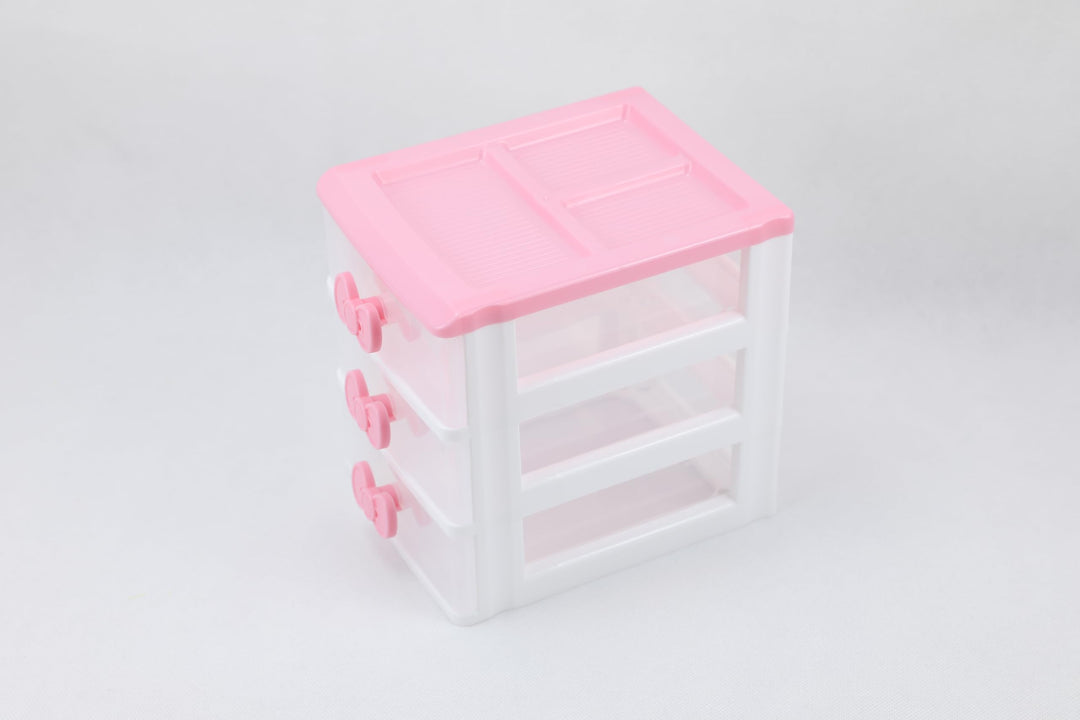 Schöne Mädchen rosa Farbe Kawaii & niedliche Desktop-Schublade Aufbewahrungsbox Empfänger Organizer