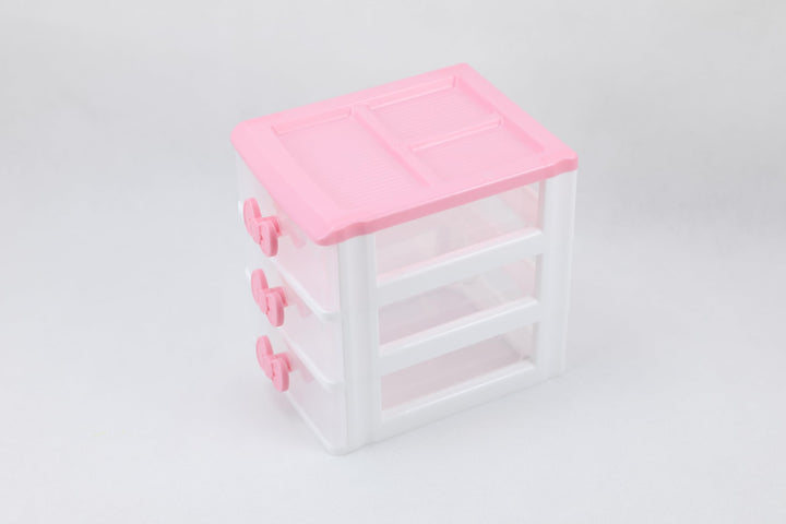 Schöne Mädchen rosa Farbe Kawaii & niedliche Desktop-Schublade Aufbewahrungsbox Empfänger Organizer