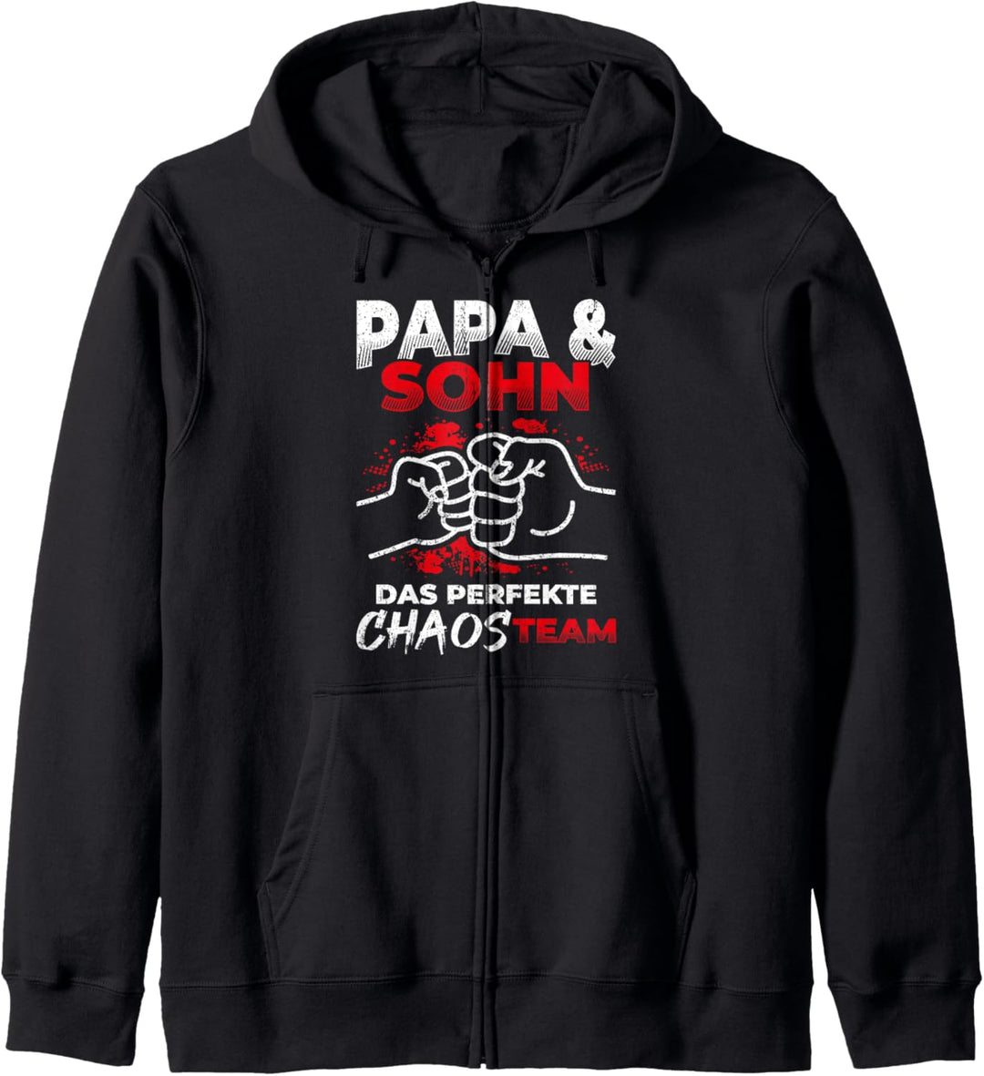 Papa & Sohn Das Perfekte Chaos Team - Vatertag Bester Papa Kapuzenjacke