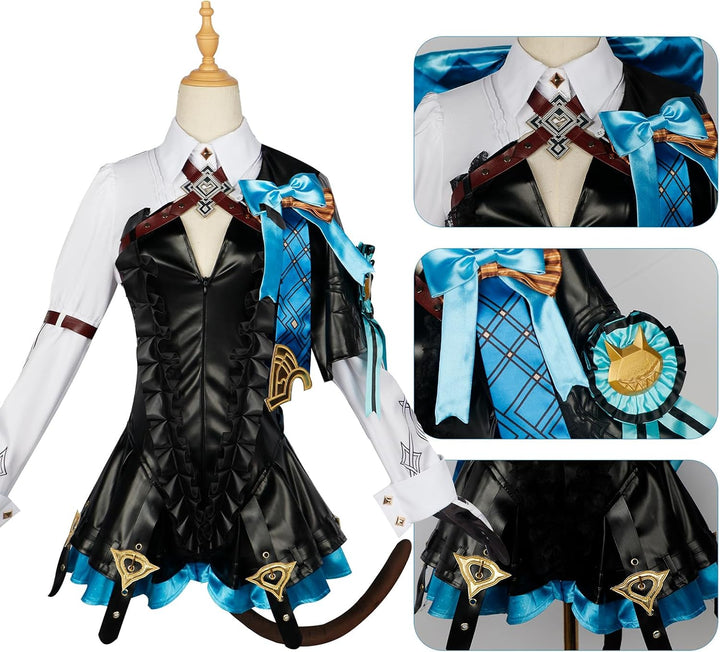 Genshin Cosplay Venti Yae Miko Raiden Shogun Arlecchino Cosplay Kostüm Skirk Cosplay Halloween Anzug