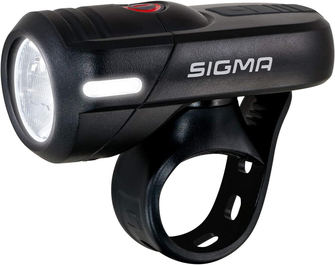 Sigma Sport - Aura 45 | LED Fahrradlicht 45 Lux | StVZO zugelassenes, akkubetriebenes Vorderlicht Si