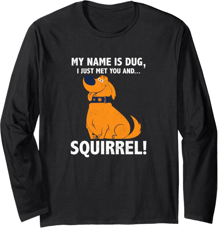 Disney Pixar Up My Name is Dug Squirrel Langarmshirt