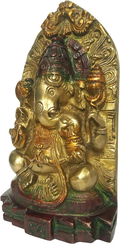 Purpledip Idol Ganesha (Ganapathi oder Vinayaka): Antikes Design, Sammlerstück Siddhi Vinayak (12160