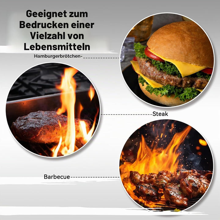 Brennstempel für Holz, Brandeisen für Holz mit Austauschbaren Buchstaben BBQ Grill Brandeisen Person