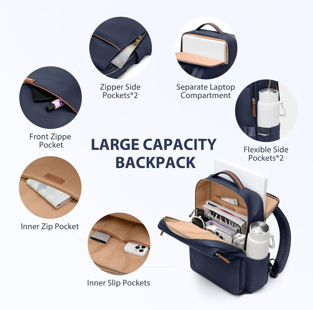 Laptop Rucksack Damen,Gross Anti Diebstahl Arbeitrucksack, Business Backpack, Computerrucksack, Läss