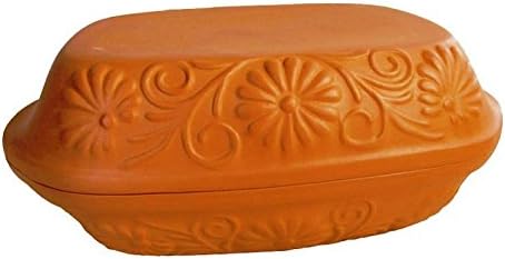 THERMO BRATTOPF 4L BROTTOPF 2,5kg BRÄTER 4 Pers STEINGUT TONTOPF KERAMIK 770604