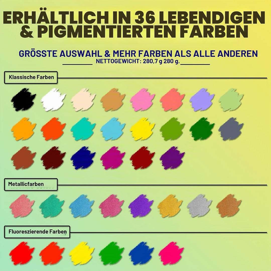 CCbeauty Bodypainting 36 Farben Face Paint Professional Theaterschminke Ölbasierte ungiftige Make-Up