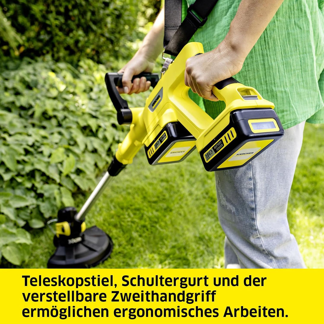 Kärcher LTR 3-18 Dual 30 cm Schnittkreisdurchmesser ohne Akku, ohne Ladegerät 36 Volt, 30 cm Schnitt