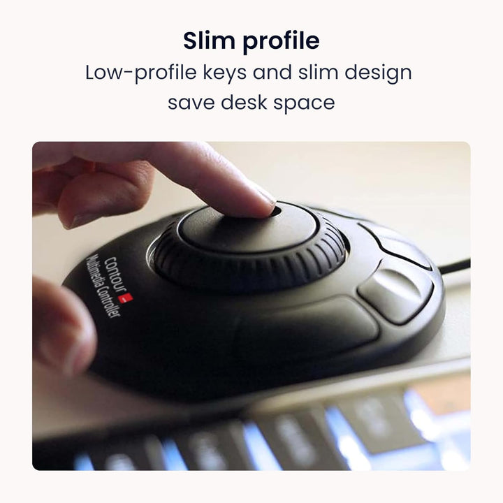 Contour Multimedia Controller Xpress | Ergonomisches Jog Wheel für Video/Music/Bildbearbeitung | USB