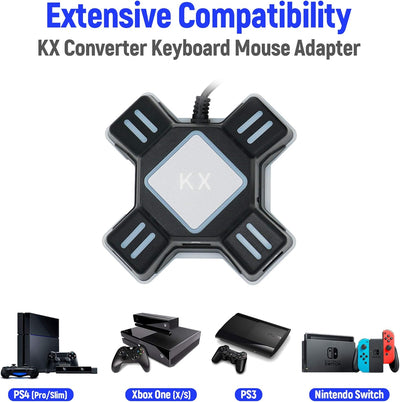 Mcbazel KX Tastatur Maus Konverter Adapter für NS Switch/Xbox One/PS4/PS3