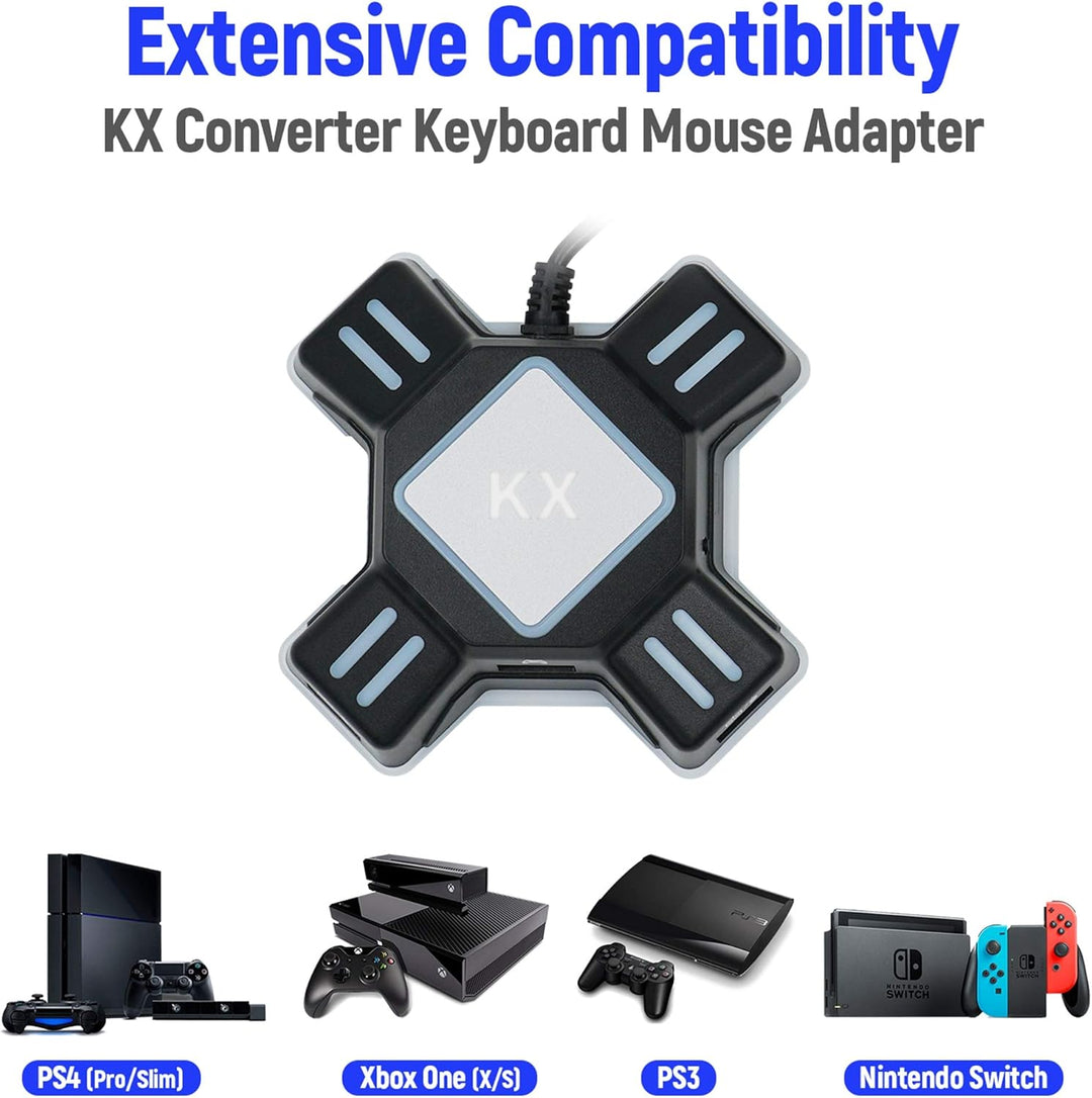 Mcbazel KX Tastatur Maus Konverter Adapter für NS Switch/Xbox One/PS4/PS3