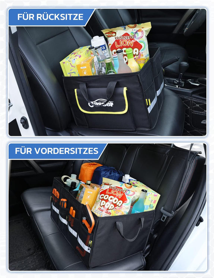 Oasser Kofferraumtasche Kofferraum Organizer mit Deckel Autobox Auto Box Tasche Wasserdicht Rutschfe