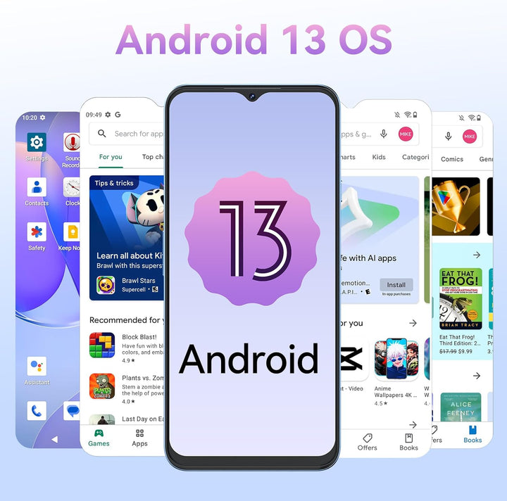 CUBOT P80 Smartphone ohne Vertrag (2023), Android 13 Handy, 16GB+256GB/1TB, 48MP+24MP, 6,58" FHD+, 5