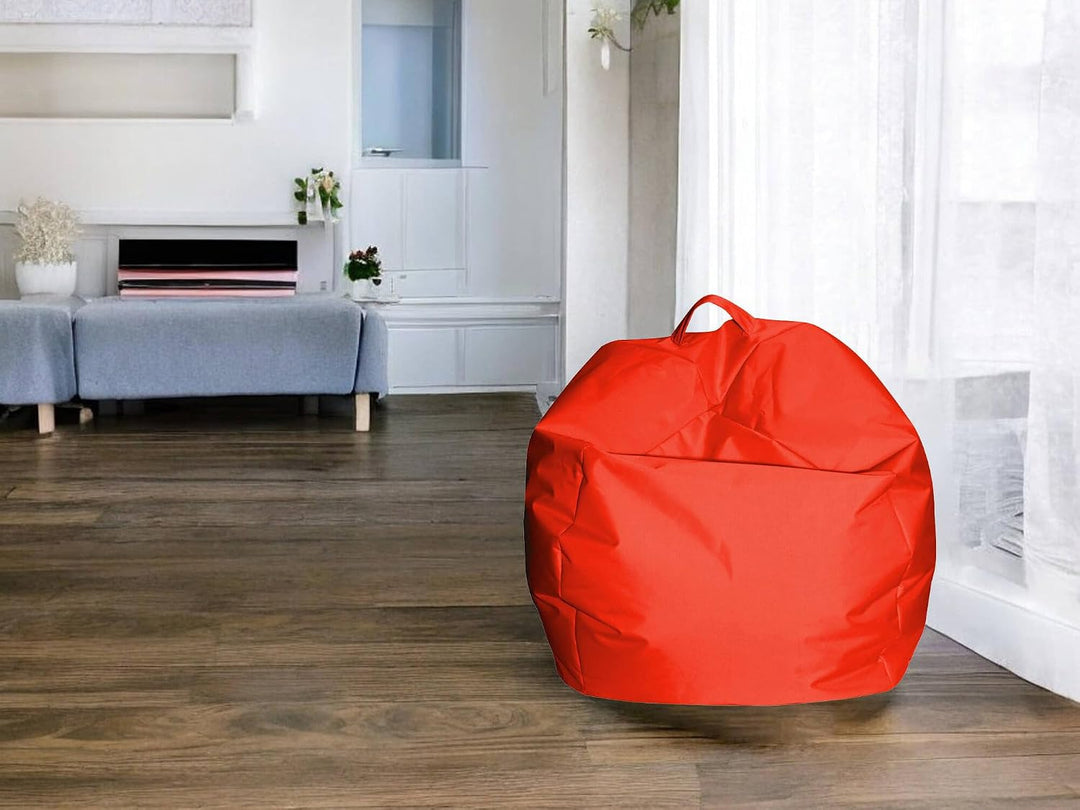Dmora Eleganter Sitzsack, orange Farbe, Masse 65 x 50 x 65 cm, Arancione