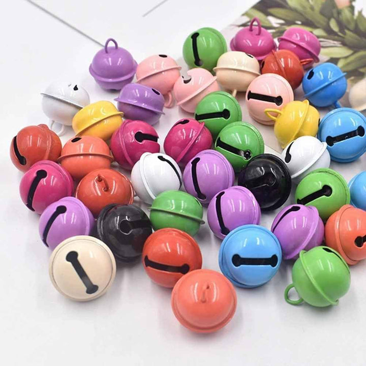 50 Stück Kleine Glöckchen 21.5mm Bunt Glocke Schellen zum Basteln Metallglöckchen Weihnachtsglocke B