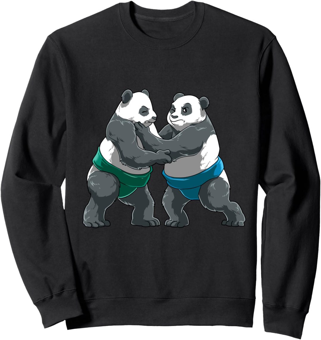 Lustige Sumo-Ringen Pandas Sweatshirt