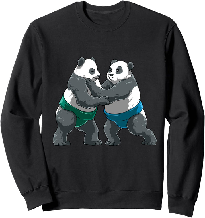 Lustige Sumo-Ringen Pandas Sweatshirt