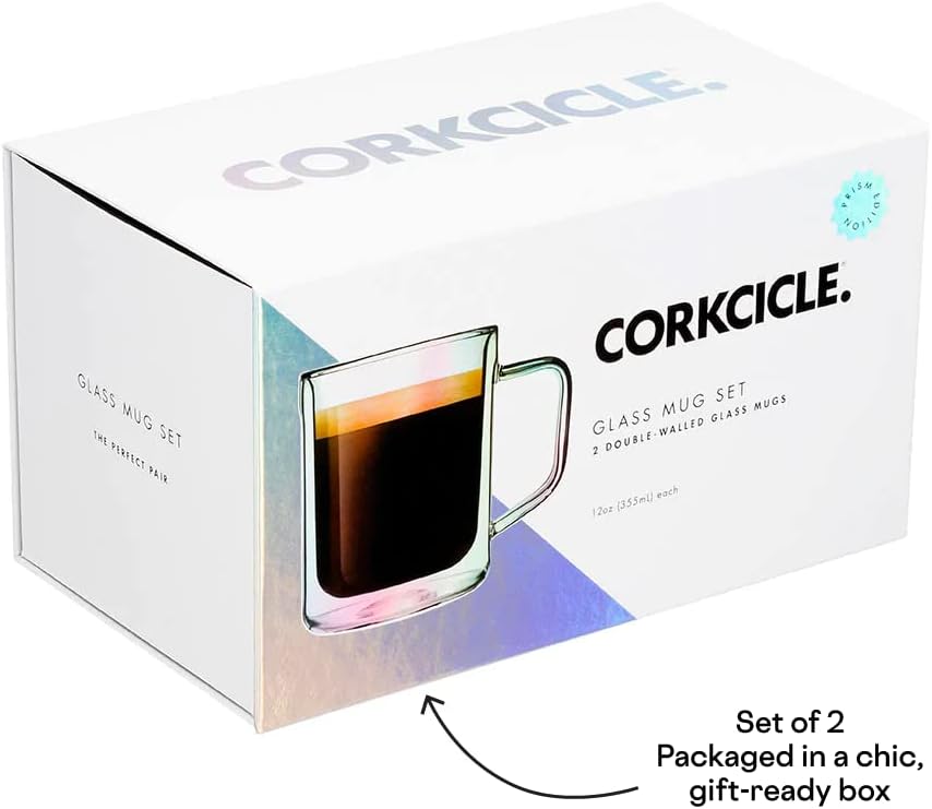 Corkcicle. Prisma-Glasbecher, 2 Stück