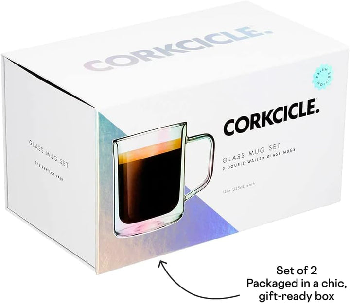 Corkcicle. Prisma-Glasbecher, 2 Stück