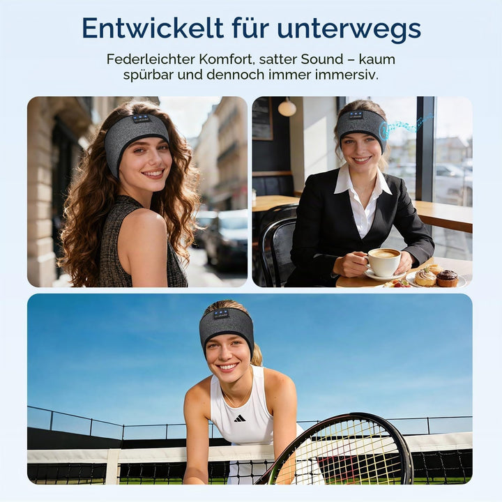LC-dolida Schlafkopfhörer Bluetooth Stirnband Kopfhörer, Schlafkopfhörer Seitenschläfer Schlaf zum K