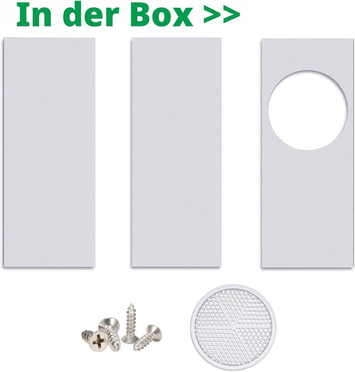Forestchill Tragbares Fensterdichtungsplatten-Set für Klimaanlage, für Abluftschlauch, 12.7 cm Durch
