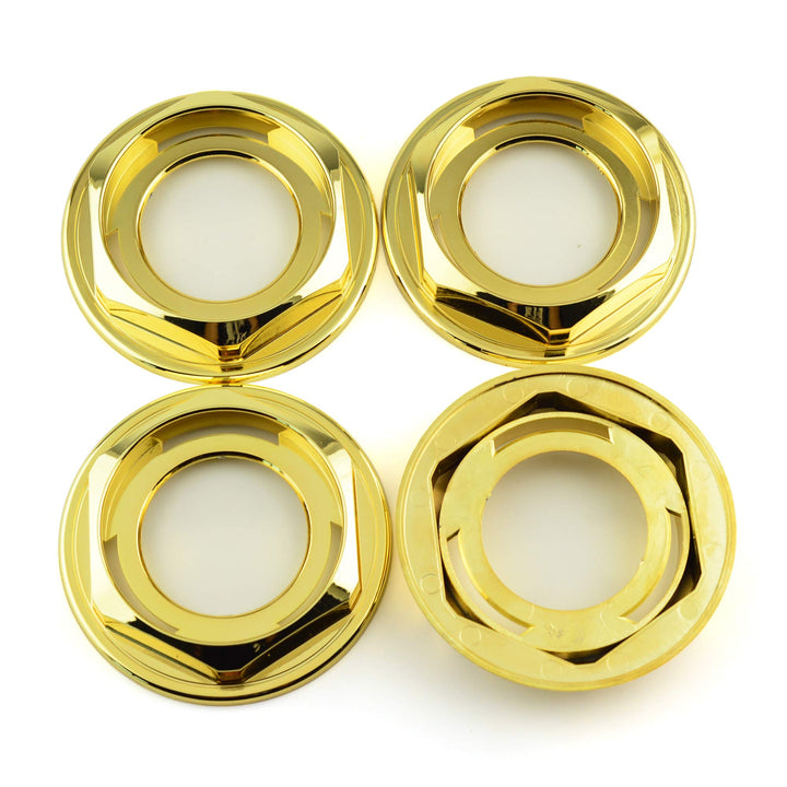 4 x 102mm Rad Nabenkappen Nabendeckel Radkappenclip Golden ABS-Kunststoff für 09.23.131 Gold OD 102m
