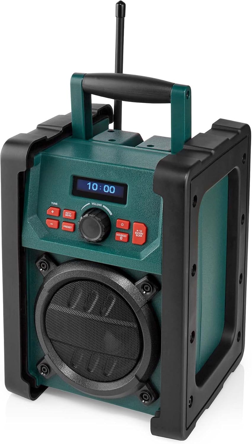 Nedis DAB + Radio | Tisch Ausführumg | DAB+ / FM | 2.2" | Scharz-weiss Monitor | Batteriebetrieben/N