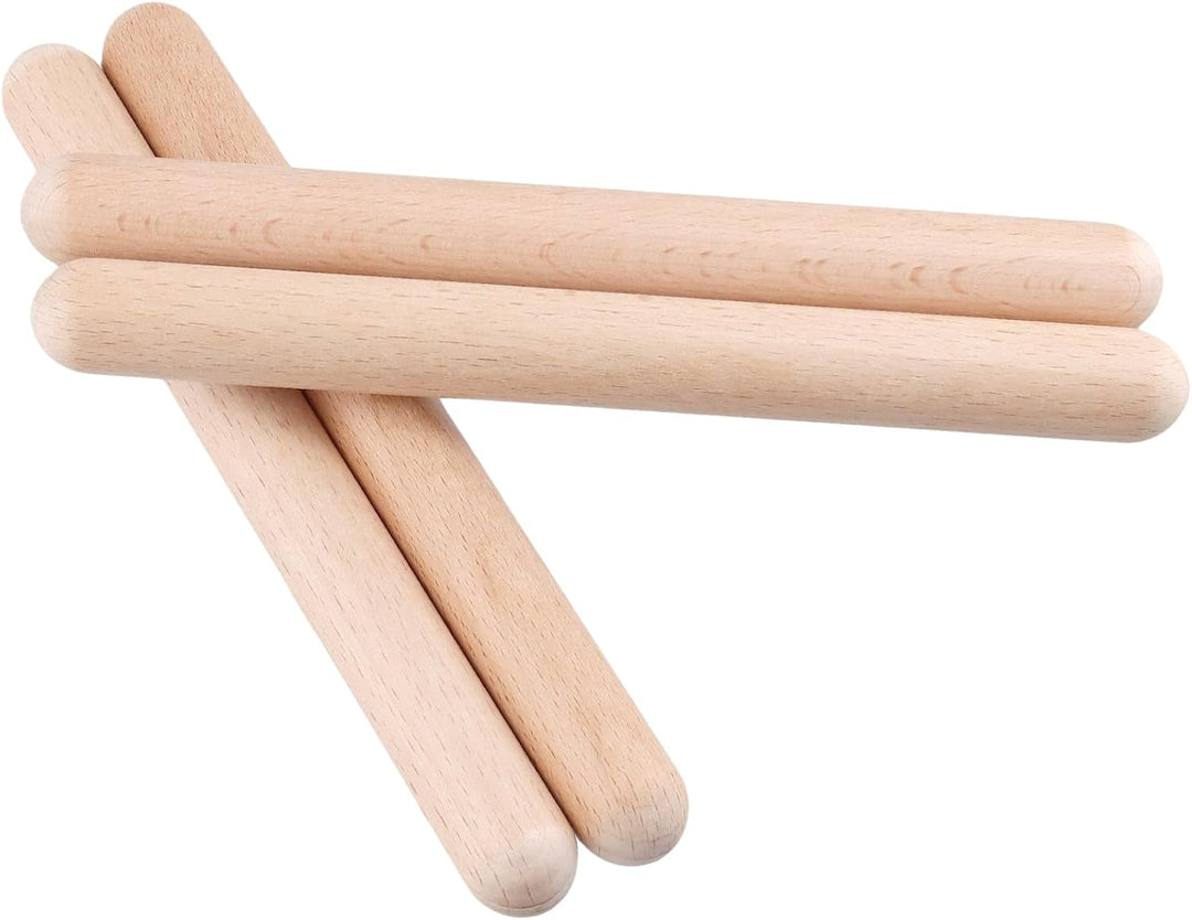 CHUENHEI 20 Stück Klanghölzer 20 x 2 cm, Klangstäbe Holz Klangholz Instrument Rhythmusstöcke Set, Rh