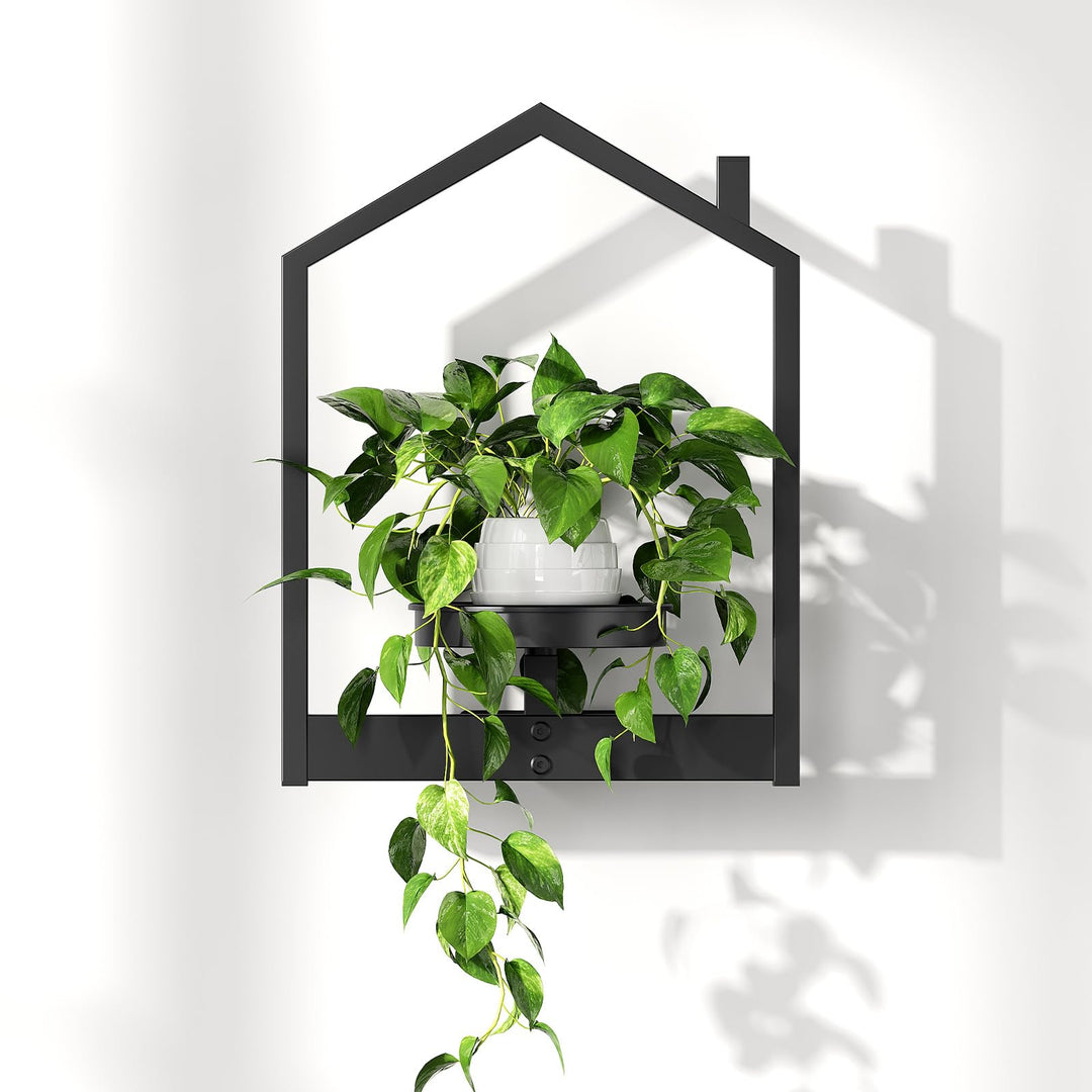 HOOBRO Wandbehang, Pflanzgefässe, Blumenständer Wandmontage, Wand Blumenständer mit Abnehmbarem Unte